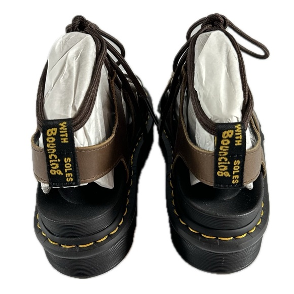 Dr. Martens Nartilla Grizzly Leather Gladiator Sandals - Picture 5 of 7